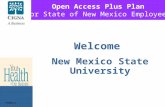 Open Access Plus Plan for State of New Mexico Employees Welcome New Mexico State University 590867a.