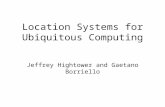 Location Systems for Ubiquitous Computing Jeffrey Hightower and Gaetano Borriello.