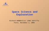 Space Science and Exploration Richard BONNEVILLE (CNES DSP/E²U) Paris, November 2, 2005.