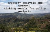 1 Tradeoff analysis and NUTMON: Linking models for policy analysis A.P Mora-Vallejo, J.J. Stoorvogel, J. Antle, A. de Jager, C. Crissman.
