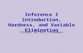 . Inference I Introduction, Hardness, and Variable Elimination Slides by Nir Friedman.