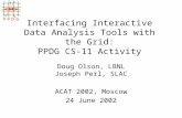 Interfacing Interactive Data Analysis Tools with the Grid: PPDG CS-11 Activity Doug Olson, LBNL Joseph Perl, SLAC ACAT 2002, Moscow 24 June 2002.