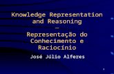 1 Knowledge Representation and Reasoning  Representação do Conhecimento e Raciocínio José Júlio Alferes.