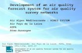 21 mars 2005 Development of an air quality forecast system for air quality survey networks Air Alpes Méditerranée : AIRES SYSTEM Air Pays de la Loire ASPA.