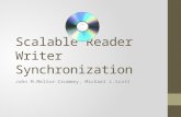 Scalable Reader Writer Synchronization John M.Mellor-Crummey, Michael L.Scott.