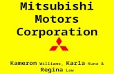 Mitsubishi Motors Corporation Kameron Williams, Karla Kunz & Regina Low.