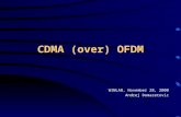 CDMA (over) OFDM WINLAB, November 28, 2000 Andrej Domazetovic.