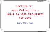 Java Programming Transparency No. 1 Lecture 5. Java Collection : Built-in Data Structures for Java Cheng-Chia Chen.