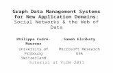 Graph Data Management Systems for New Application Domains: Social Networks & the Web of Data Tutorial at VLDB 2011 Philippe Cudré-MaurouxSameh Elnikety.