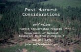 Post-Harvest Considerations John Keller Forest Stewardship Program Department of Natural Resources Northwest Region + 360-856-3491 john.keller@wadnr.gov.