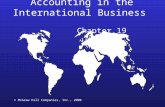 © McGraw Hill Companies, Inc., 2000 Accounting in the International Business Chapter 19.
