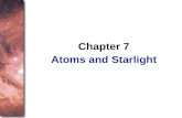 Atoms and Starlight Chapter 7. In the last chapter you read how telescopes gather light from the stars and how spectrographs spread the light out into.