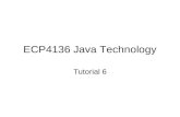 ECP4136 Java Technology Tutorial 6. Activities Revision – Tutorial 4 Work on tutorial questions –today’s target – part 1 of tutorial 6 Try to figure out: