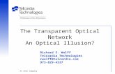 The Transparent Optical Network An Optical Illusion? An SAIC Company Richard S. Wolff Telcordia Technologies rwolff@telcordia.com 973-829-4537.