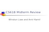 CS61B Midterm Review Winston Liaw and Amir Kamil.
