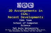 2D Arrangements in CGAL: Recent Developments CGAL Team School of Computer Science Tel Aviv University Eti Ezra, Eyal Flato, Efi Fogel, Dan Halperin, Shai.