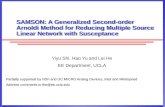 SAMSON: A Generalized Second-order Arnoldi Method for Reducing Multiple Source Linear Network with Susceptance Yiyu Shi, Hao Yu and Lei He EE Department,