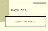 MATH 528 Operations Models. Example 12.3 Order Due Dates at Wozac.