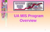 1 UA MIS Program Overview. 2 Vision for UA-MIS To establish leadership in information technology education, research and outreach that accentuate innovation,
