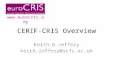 CERIF-CRIS Overview Keith G Jeffery keith.jeffery@stfc.ac.uk .