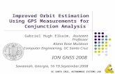 UC SANTA CRUZ, AUTONOMOUS SYSTEMS LAB Improved Orbit Estimation Using GPS Measurements for Conjunction Analysis Gabriel Hugh Elkaim, Assistant Professor.