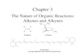 Chapter 3 The Nature of Organic Reactions: Alkenes and Alkynes.