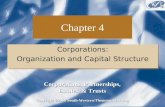 Chapter 4 Corporations: Organization and Capital Structure Corporations: Organization and Capital Structure Copyright ©2008 South-Western/Thomson Learning.