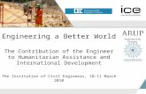 Engineering a Better World The Contribution of the Engineer to Humanitarian Assistance and International Development The Institution of Civil Engineers,
