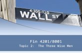 Fin 4201/8001 Topic 2: The Three Wise Men. WB – Philosophy Investment selection Investment selection “The best way to hit a home run: Don’t swing at everything;