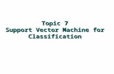 Topic 7 Support Vector Machine for Classification.