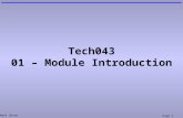 Mark Dixon Page 1 Tech043 01 – Module Introduction.