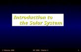 1 February 2005AST 2010: Chapter 61 Introduction to the Solar System.