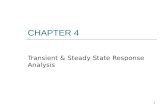 1 CHAPTER 4 Transient & Steady State Response Analysis.