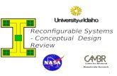 1 Reconfigurable Systems - Conceptual Design Review.