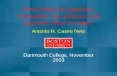 From Atoms to Quantum Computers: the classical and quantum faces of nature Antonio H. Castro Neto Dartmouth College, November 2003.