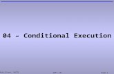 Mark Dixon, SoCCE SOFT 131Page 1 04 – Conditional Execution.