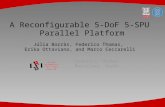 Federico Thomas Barcelona. Spain A Reconfigurable 5-DoF 5-SPU Parallel Platform Júlia Borràs, Federico Thomas, Erika Ottaviano, and Marco Ceccarelli.