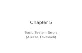 Chapter 5 Basic System Errors (Alireza Tavakkoli).