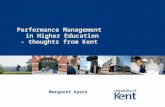Performance Management in Higher Education - thoughts from Kent Margaret Ayers.