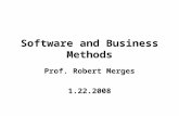 Software and Business Methods Prof. Robert Merges 1.22.2008.
