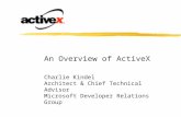 An Overview of ActiveX Charlie Kindel Architect & Chief Technical Advisor Microsoft Developer Relations Group.