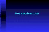 Postmodernism. Postmodernism, like modernism, follows most of these same ideas, rejecting boundaries between high and low forms of art, rejecting rigid.