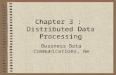 Chapter 3 : Distributed Data Processing Business Data Communications, 6e.