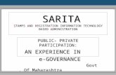 SARITA STAMPS AND REGISTRATION INFORMATION TECHNOLOGY BASED ADMINISTRATION SARITA STAMPS AND REGISTRATION INFORMATION TECHNOLOGY BASED ADMINISTRATION PUBLIC-