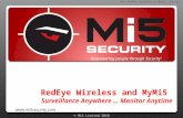© Mi5 Limited 2010 RedEye Wireless and MyMi5 Surveillance Anywhere … Monitor Anytime ‘Empowering people through Security’  Mi5 RedEye.