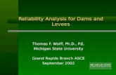 Reliability Analysis for Dams and Levees Thomas F. Wolff, Ph.D., P.E. Michigan State University Grand Rapids Branch ASCE September 2002.