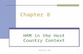 IBUS 618 Dr. Yang1 Chapter 8 HRM in the Host Country Context.