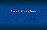 Excel Functions. Prof. Leighton2 A Function Performs a predefined operation Performs a predefined operation A function A function Accepts one or more.