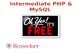 Intermediate PHP & MySQL. Welcome This slideshow presentation is designed to introduce you to some intermediate PHP concepts and an introduction to MySQL.