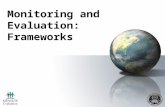 Monitoring and Evaluation: Frameworks. Learning Objectives At the end of the session, participants will be able to: Identify and differentiate between.